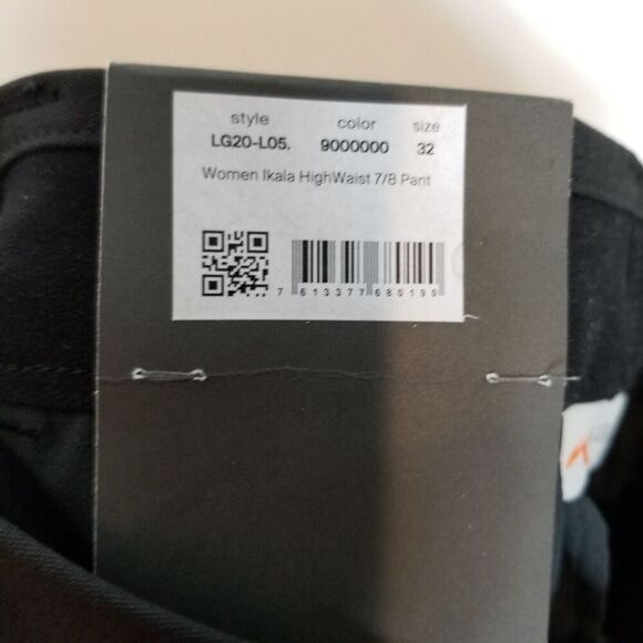 KJUS Women Ikala 7/8 Pants Sz 2XS Black High Rise Stretch Athletic Golf Outdoor - Picture 6 of 9